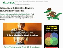 Tablet Screenshot of annuitygator.com